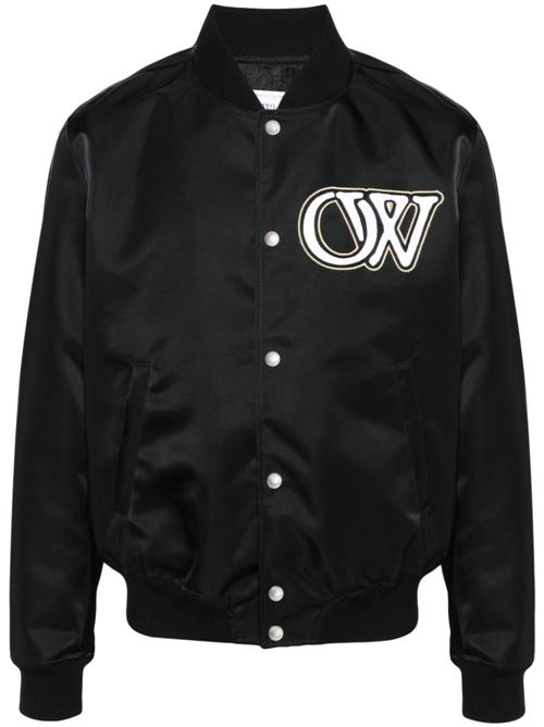 Varsity Bomber OFF WHITE | OMEH053C99FAB0041001